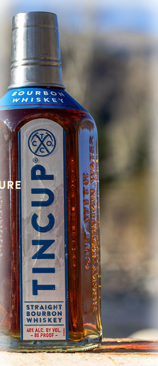 TINCUP straight bourbon bottle